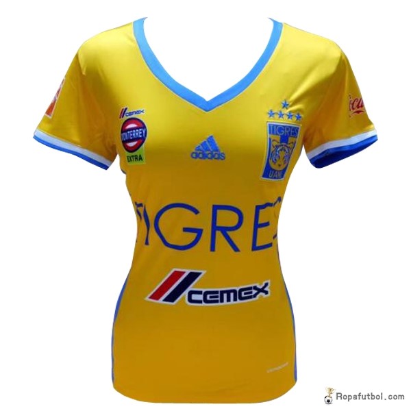 Camiseta Tigres de la UANL Replica Primera Ropa Mujer 2017/18